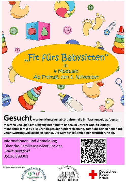 „Fit fürs Babysitten“: Qualifizierungskurs für Jugendliche ab 14 Jahren in Burgdorf