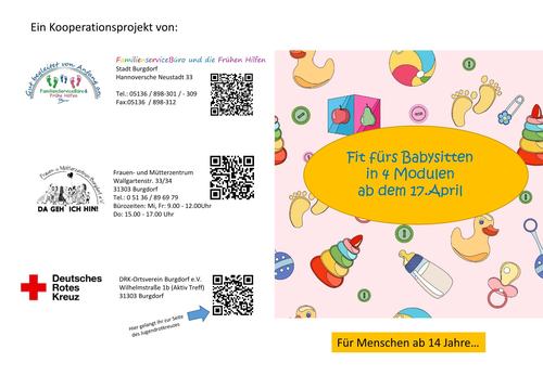 Fit fürs Babysitten: Qualifizierungskurs startet im April in Burgdorf