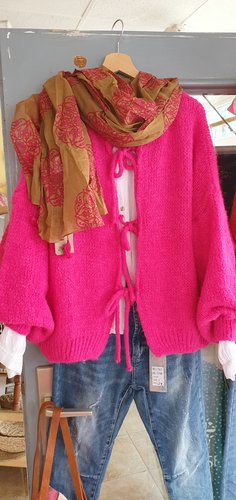 Strickjacke zum Binden