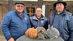 Freuen sich über ihre Erfolge bei den Vereinsmeisterschaften: Jörg Meyer (von links), Hans-Werner Rau und Thomas Angermann.