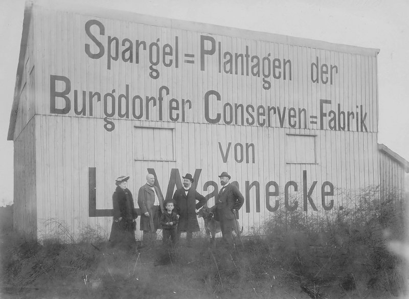 Die Burgdorfer Konservenfabrik im Jahr 1892