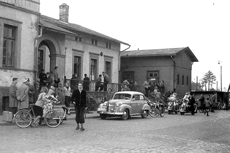 Eisenbahnausstellung  - Burgdorfer Bahnhof 1957