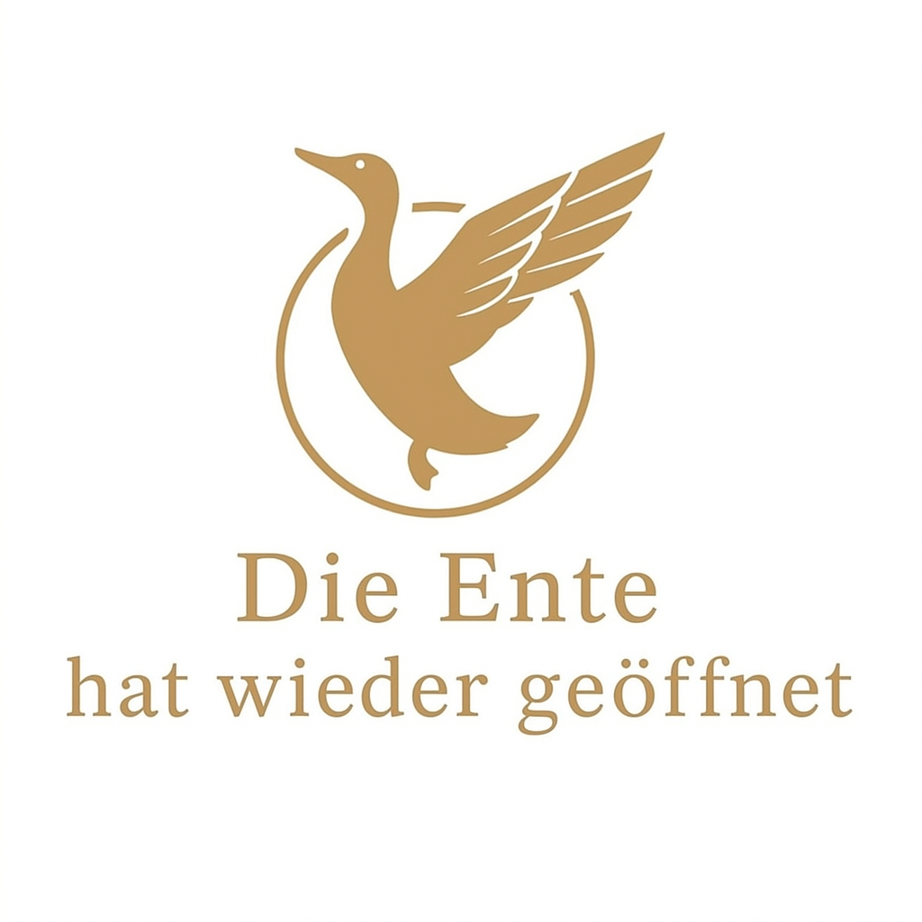 Elegante Flugente im Goldschnitt