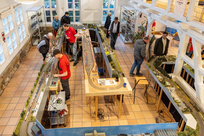 Führung durch die Eisenbahnausstellung