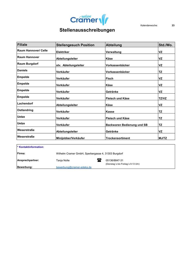 Kalenderwoche 23