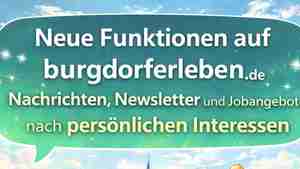 Neue Funktionen auf burgdorferleben.de