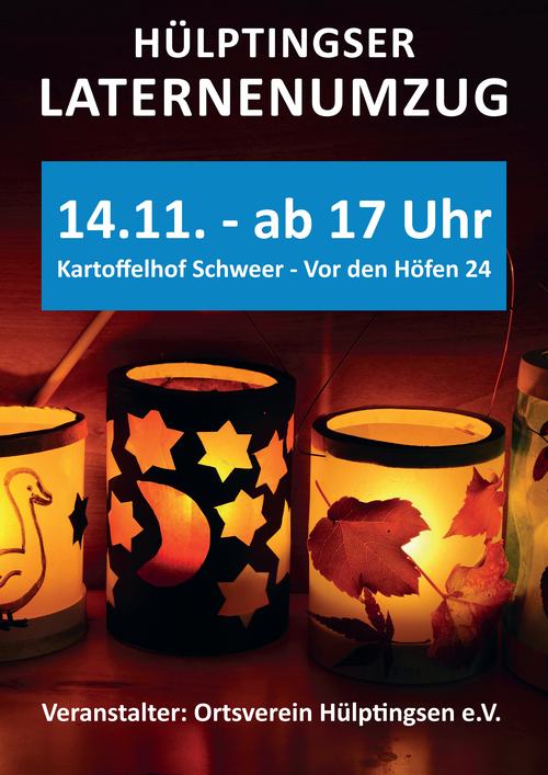 Hülptingsen bringt die Lichter zum Leuchten: Einladung zum traditionellen Laternenumzug
