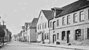 Poststraße - Teil des alten Hauses Sannemann - Moosberg - Synagoge