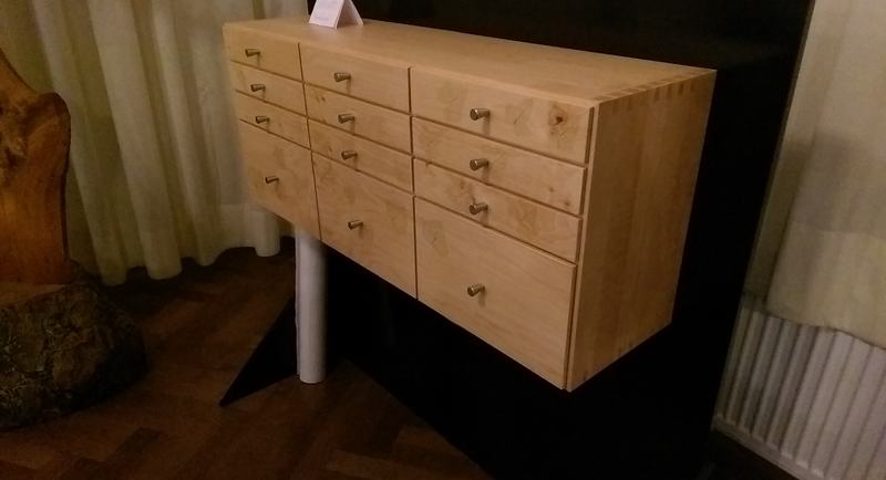 Saatgutschrank in Erle, zweitplaziert im Wettbewerb `Die gute Form`, Arbeit von Herrn Joel Jost