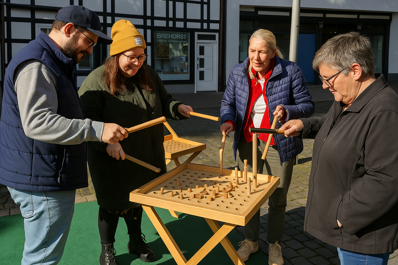SpieleMeer mit  Holzspielzeug