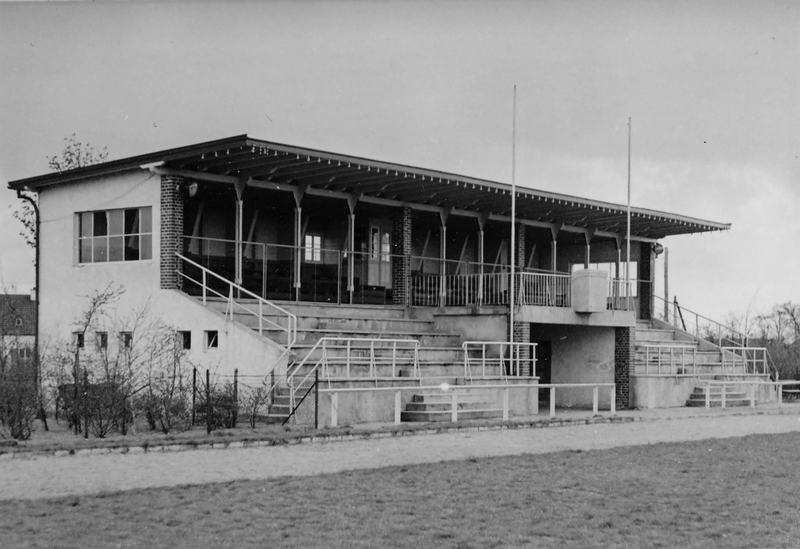 Tribünenbau im Stadion 1936
