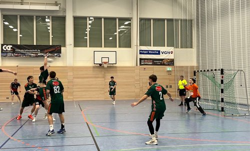 TSV Burgdorf Handball nach dem Regionalligaspiel gegen HSG Grüppenbühren