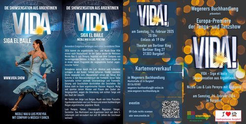 VIDA - Siga el baile Nicole Nau & Luis Pereyra mit Company am 14. Februar 2026 im Theater am Berliner Ring
